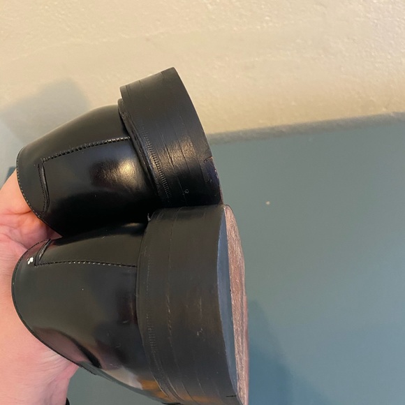 ALAN MCAFEE Men Oxfords Black Shoes Cap Toe 8 - Picture 8 of 8